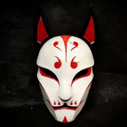 Aragami 2 Mask - Kitsune Mask - Halloween Cosplay