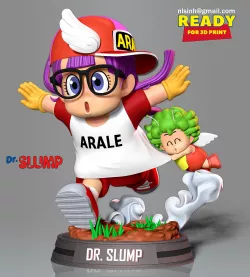 Arale and Gatchan