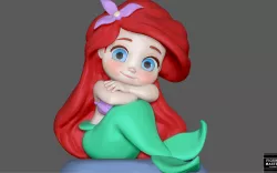 ARIEL BABY LITTLE MERMAID PRINCESS DISNEY CHARACTER CUTE 3D print model