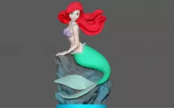 ARIEL LITTLE MERMAID DISNEY princess ANIMATION CHARACTER STATUE