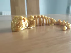 Articulated Dinosaur Skeleton (print in place)