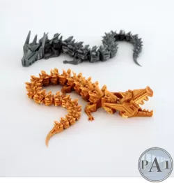 Articulated dragon robot with moving jaws!