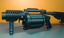 AT-06 airsoft 40mm drum six-shoot grenade launcher