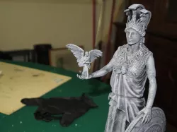 Athena statue for dioramas and mithcloth