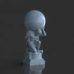 Atlas, the Titan Who Held the World upon His Shoulders.