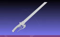 Attack On Titan Sword Printable Assembly