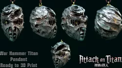 Attack on Titan Warhammer Titan Pendant Ready to 3D Print 3D print model
