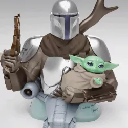 BABY YODA and The MANDALORIAN Bust