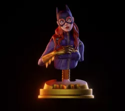 Batgirl Fanart - 1to10 STL 3D printing file - Also NSFW version 3D print model