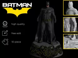 Batman figure Ben Affleck 3D print model