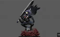 BERSERK GUTS  schierke SCIERKE FANTASY ANIME SWORD CHARACTER