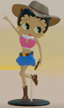 Betty Boop country dance