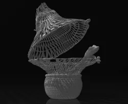 Boba Fett's Hallucinogenic lizard in Weaved Basket