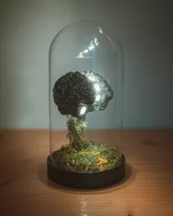 Brain Futuristic Building