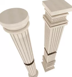 Column Plaster Molding Decoration