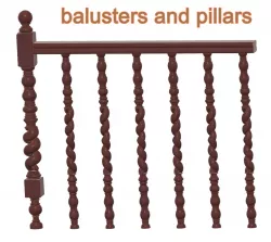 custom-made baluster column and pillar stairs handle historical style column-ballustrade-23 3d-print cnc