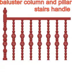 custom-made baluster column and pillar stairs handle modern style column-ballustrade-28 3d-print cnc