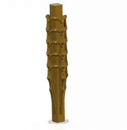 custom-made baluster column pillar stairs handle "santa muerte style" column-ballustrade-17 3d-print cnc