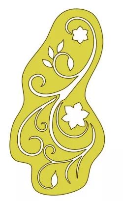 Floral Wall Stencil