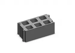 French concrete block for models