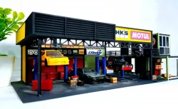 garage structure diorama 1:64