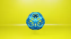 Geodesic Dome Ball - Parametric Ball, Fun Toy, Fidget, Easy Print