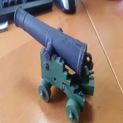 Italian 8pdr L14 naval bronce cannon c1805