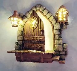 Medieval door - light