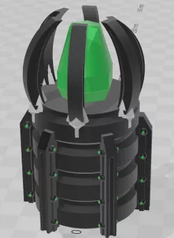Necron Power Node crystal scatter terrain - WH40k