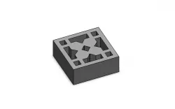 Ornamental or lattice block for scale models