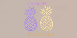Pineapple wallart