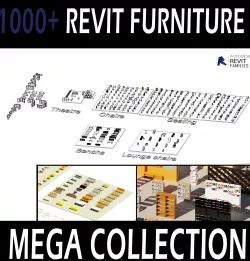 Revit furniture collection for High quality rendering