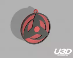 Sharingan" revolving key ring