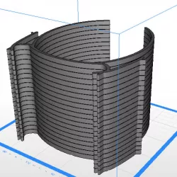 Stackable visor large spacing