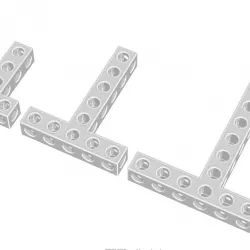 STEMFIE - Parts - Beams - Angled - T-shaped - Symmetric