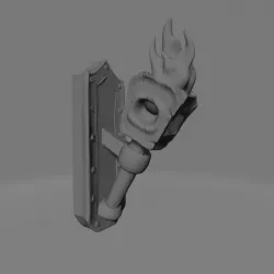 Stylised dungeon torch