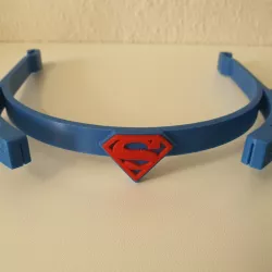 Superman face shield visor