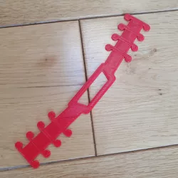 Surgical mask comfort strap (redesign for faster printing)