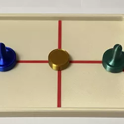 Tabletop Push Puck Paddle Game