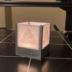 Tealight with lithophane