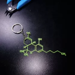 THC Molecule Solid