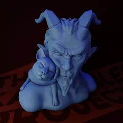 Tiefling Warlock and his Familiar 'Galaxion and Rillix'