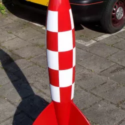 Tintin Rocket-Tail Cone and Antenna