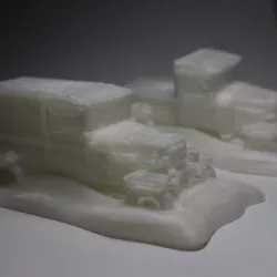 Trucks In The Snow