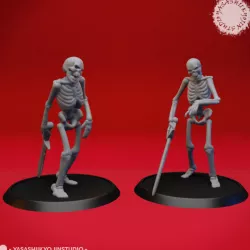 Undead Skeleton Swordsmen - Tabletop Miniature