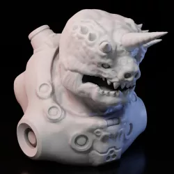 Unicorn Alien Marine Bust