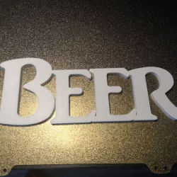 Wall decor- Beer inscription
