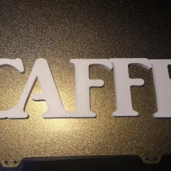 Wall decor- Coffee inscription