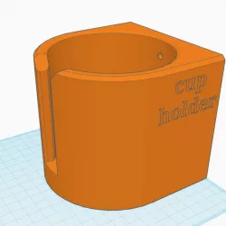 Wall mounted cup holder