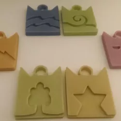 Warrior Cat Logos with Keychain Hole